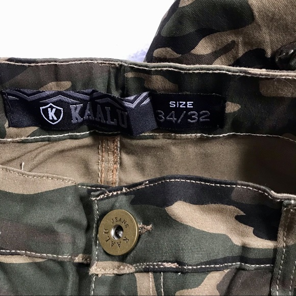 Kaalu Jeans NWT Camouflage Cargo Pants Men Waist 38 - Picture 9 of 11